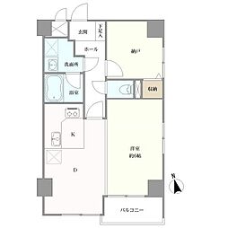 サンロイヤル都島本通 1SDKの間取り