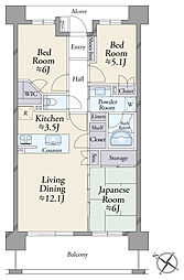 間取図画像 3LDK