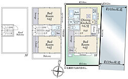 東京メトロ千代田線 北綾瀬駅 徒歩11分 3DKの間取り