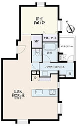 パークハウス吉祥寺ＯＩＫＯＳ 1LDKの間取り