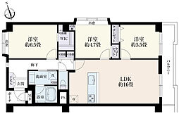 藤和南神大寺コープ 3LDKの間取図画像