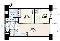 間取図画像 2LDK
