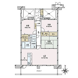 間取図画像 3LDK