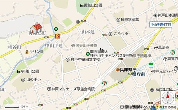 地図を拡大表示