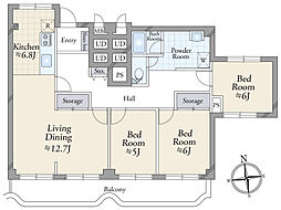 間取図画像 3LDK