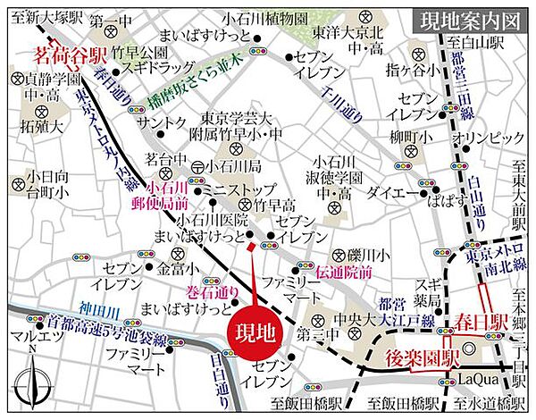 地図を拡大表示