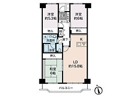 間取図画像 3LDK