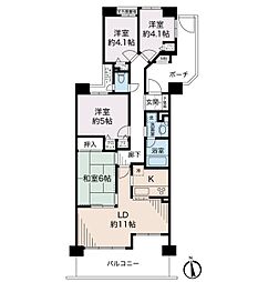 ナイスアーバンステイツ三ッ境 4LDKの間取図画像