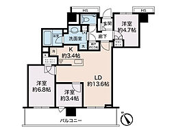 間取図画像 3SLDK