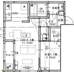 物件の間取り