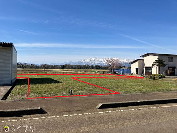北側道路から