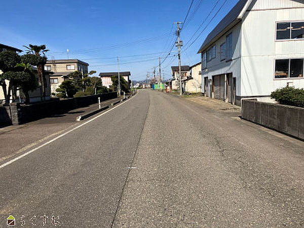 前面道路　稲田方面へ