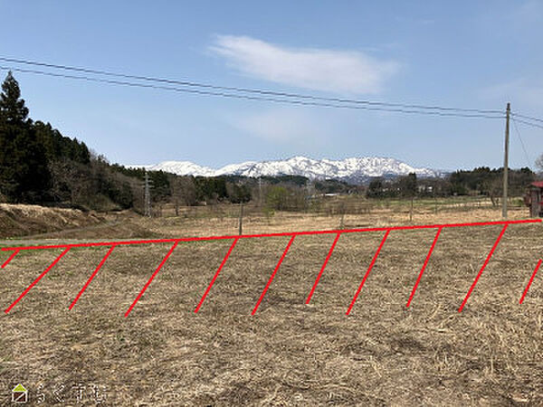 西方向をのぞむ