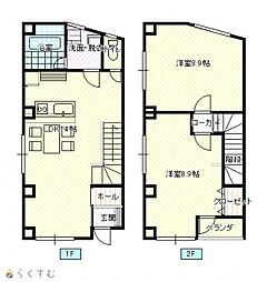 ハイツサン2 2LDKの間取図画像