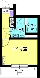 GIONHOUSE川口四丁目 1Kの間取図画像