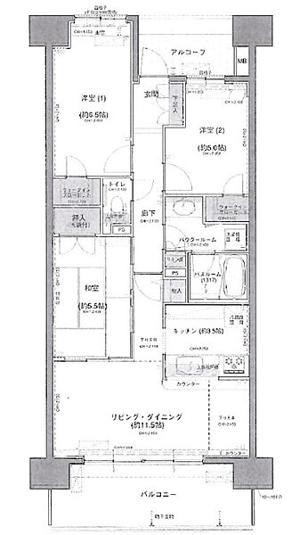間取りを拡大表示
