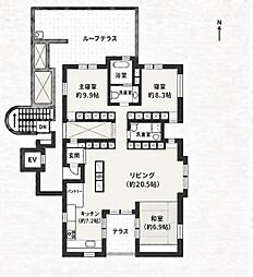 K+D桜ケ丘 3LDKの間取図画像