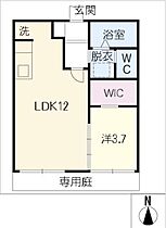 タウニー桜ケ丘　Ｓ棟  ｜ 愛知県長久手市桜作（賃貸アパート1LDK・1階・35.00㎡） その2