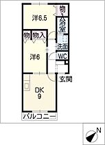 オラシオン  ｜ 愛知県大府市北崎町7丁目（賃貸アパート2DK・2階・51.35㎡） その2