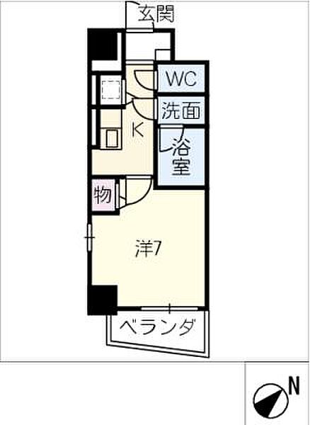 ラ・ブリエ ｜愛知県知立市中町中(賃貸マンション1K・2階・27.20㎡)の写真 その3