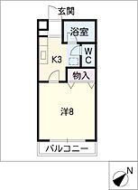 ニューシャトレー近藤  ｜ 愛知県刈谷市井ケ谷町桜島（賃貸アパート1K・2階・24.80㎡） その2