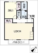 ドミール栄II  ｜ 愛知県岡崎市栄町3丁目（賃貸アパート1LDK・2階・47.79㎡） その2