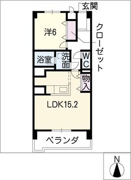 リベルテＯＮＥ ｜愛知県豊川市市田町中社(賃貸マンション1LDK・3階・51.51㎡)の写真 その2