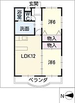 ＯＥＳＴＥ　ＶＩＬＬＡ  ｜ 愛知県豊川市西口町2丁目（賃貸マンション2LDK・1階・54.98㎡） その2