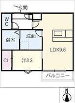 ＬＥＣＯＣＯＮ津島II  ｜ 愛知県津島市西柳原町1丁目（賃貸アパート1LDK・2階・32.76㎡） その2