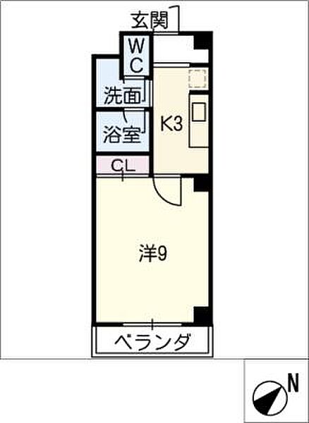 ウエストハイム ｜三重県四日市市西富田町(賃貸マンション1K・3階・29.75㎡)の写真 その2