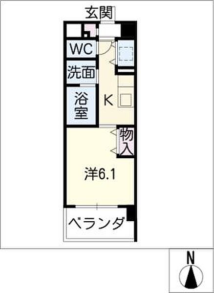 EAST COURT SAKURABASHI ｜三重県津市桜橋3丁目(賃貸マンション1K・1階・24.86㎡)の写真 その2
