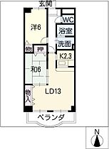 ウイン・ヴィラ  ｜ 愛知県名古屋市中村区若宮町1丁目（賃貸マンション2LDK・5階・60.34㎡） その2