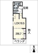 メルベーユ池下  ｜ 愛知県名古屋市千種区春岡1丁目（賃貸マンション1LDK・1階・43.38㎡） その2