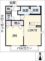 サニーテラス向陽  ｜ 愛知県名古屋市千種区向陽町2丁目（賃貸アパート1LDK・2階・42.36㎡） その2