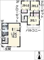 丹羽アパートＣ棟  ｜ 愛知県名古屋市港区明正1丁目（賃貸一戸建3LDK・2階・80.23㎡） その2