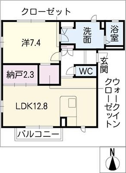 ＭａｓｔＴｏｗｎ敷田Ｅ棟 ｜愛知県名古屋市緑区姥子山2丁目(賃貸アパート1LDK・2階・53.42㎡)の写真 その2