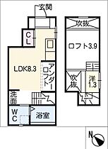 ＲａｄIＡｎｃｅ鳴海ステーション  ｜ 愛知県名古屋市緑区鳴海町字向田（賃貸アパート1LDK・1階・23.25㎡） その2