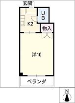 メゾン　サンドミール  ｜ 愛知県名古屋市千種区穂波町1丁目（賃貸マンション1K・2階・26.00㎡） その2