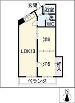 栄寿ハイツ  ｜ 愛知県名古屋市名東区極楽4丁目（賃貸マンション2LDK・5階・58.30㎡） その2