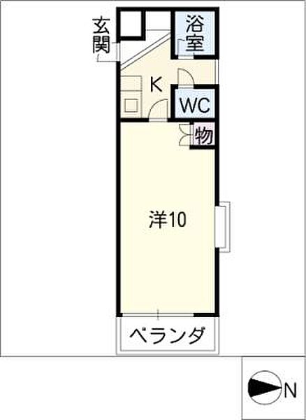 パークテラス鶴舞 ｜愛知県名古屋市昭和区山脇町4丁目(賃貸マンション1K・1階・27.60㎡)の写真 その2