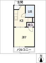 河合ハイツ  ｜ 愛知県名古屋市昭和区白金1丁目（賃貸アパート1K・2階・21.18㎡） その2