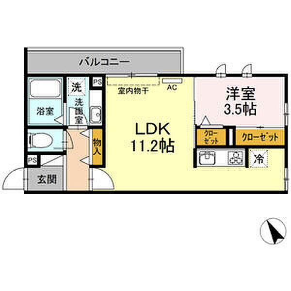 メイユール東丸 301｜岐阜県岐阜市加納東丸町1丁目(賃貸アパート1LDK・3階・37.78㎡)の写真 その13