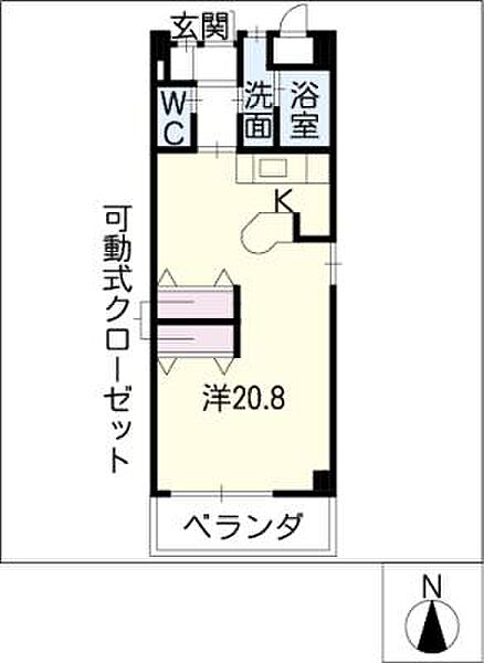 アクシスヨーロッパ弐番館 ｜岐阜県岐阜市花沢町5丁目(賃貸マンション1R・3階・43.49㎡)の写真 その2