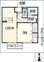 Arcadia　A 102 ｜ 岐阜県関市吉野町7-23（賃貸アパート1LDK・1階・40.86㎡） その2