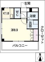 カンタービレＨＲＴ  ｜ 岐阜県関市下有知（賃貸アパート1K・1階・27.40㎡） その2