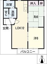 フレックス　ツイン  ｜ 岐阜県安八郡神戸町大字神戸（賃貸アパート2LDK・1階・50.54㎡） その2