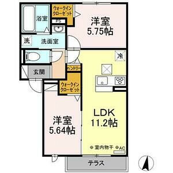 カーサ　デ　アモール 102｜岐阜県各務原市蘇原希望町2丁目(賃貸アパート2LDK・1階・52.55㎡)の写真 その23