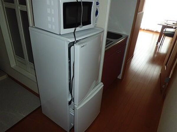 画像15:冷蔵庫と電子レンジ。