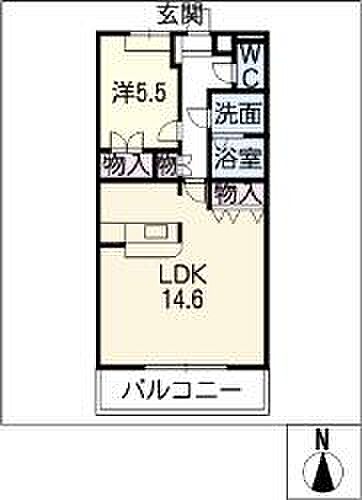 パストラルII ｜岐阜県可児市川合(賃貸アパート1LDK・1階・55.00㎡)の写真 その2