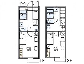 レオパレスクレール田島 103 ｜ 岐阜県美濃加茂市田島町2丁目10-5（賃貸アパート1K・1階・23.74㎡） その2